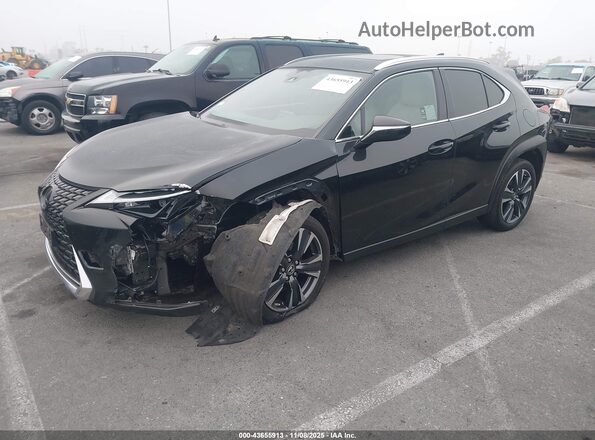 JTHX6JBH4P2142029 2023 LEXUS UX Black წინა მარცხენა ხედი სამი მეოთხედიდან