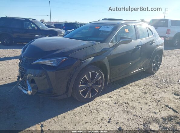 JTHX9JBH3M2051577 2021 LEXUS UX 250H Black Առջևի ձախ երեք քառորդ տեսարան