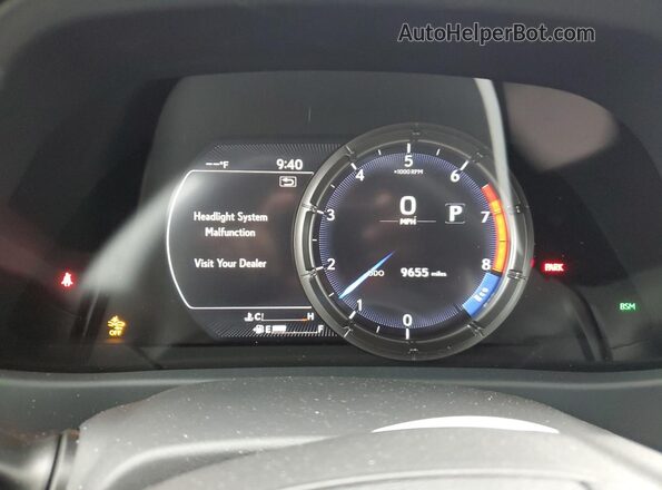 JTHY3JBH0K2007040 2019 LEXUS UX Blue Вид щитка приладів