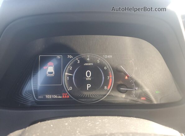 JTHY3JBH6K2016521 2019 LEXUS UX Gray Instrument cluster view