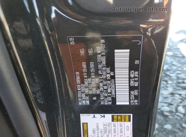 JTJAAAAB3SA031616 2025 LEXUS RZ Черный Вид наклейки с VIN-кодом