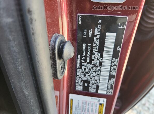 JTJAM7BX1L5241372 2020 LEXUS GX Burgundy 