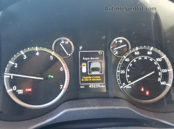 JTJAM7BX4M5298019 2021 LEXUS GX Silver ხელსაწყოთა პანელის ხედი