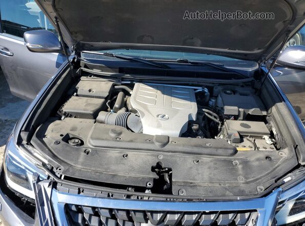 JTJAM7BX4M5298019 2021 LEXUS GX Silver ძრავის განყოფილების ხედი