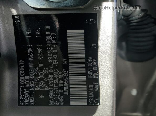 JTJAM7BX5M5285067 2021 LEXUS GX Серый Вид наклейки с VIN-кодом