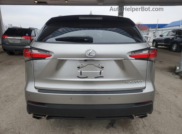 JTJBARBZ1G2079857 2016 LEXUS NX Silver Vista trasera