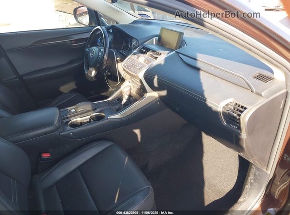 JTJBJRBZ1G2038743 2016 LEXUS NX 300H Black Widok wnętrza z przodu