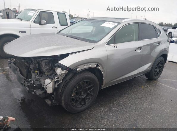 JTJBJRBZ1H2060033 2017 LEXUS NX 300H Серый Передняя левая четверть