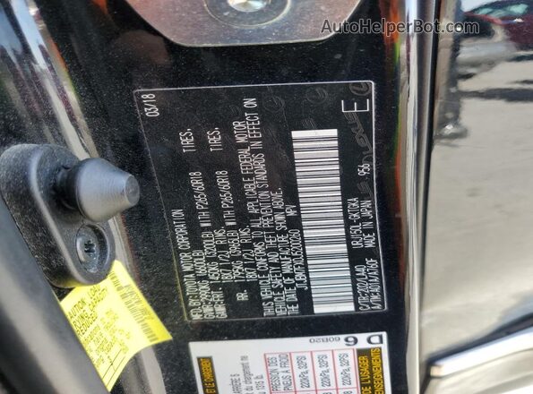 JTJBM7FX0J5200260 2018 LEXUS GX Black Widok komory silnika