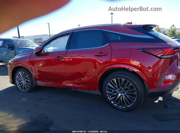 JTJCJMGA3R2021195 2024 LEXUS RX 450H+ Red Դիմացի տեսք
