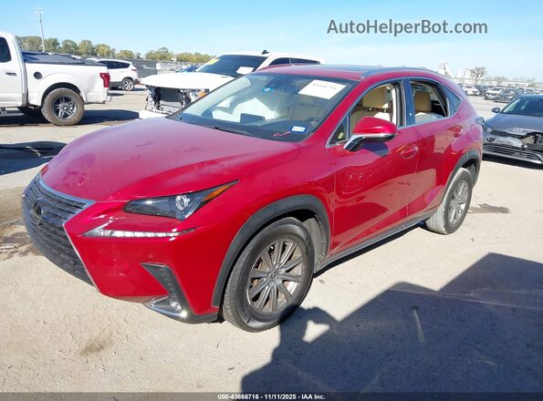 JTJDARBZ0L5020297 2020 LEXUS NX 300 Red Առջևի ձախ երեք քառորդ տեսարան