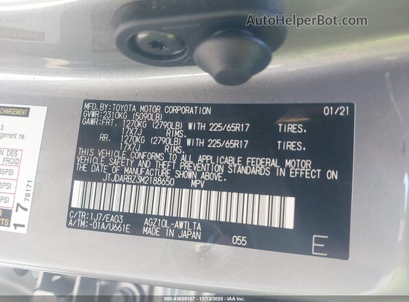 JTJDARBZ3M2188650 2021 LEXUS NX 300 Beige Շարժիչի բաժամունքի տեսք