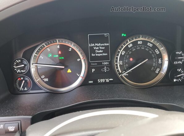 JTJDY7AX7L4313734 2020 LEXUS LX White Vista del cuadro de instrumentos