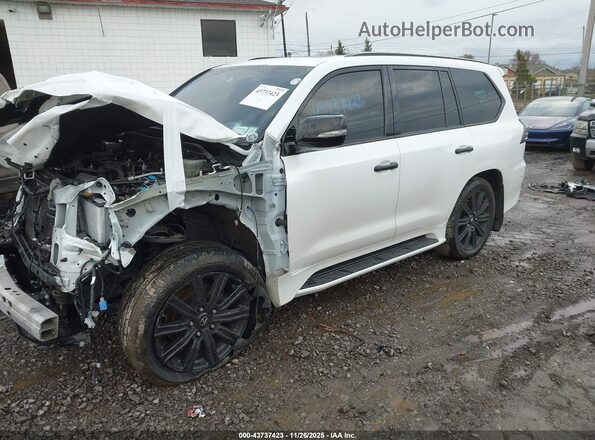 JTJDY7AX7M4338859 2021 LEXUS LX 570 White Առջևի ձախ երեք քառորդ տեսարան