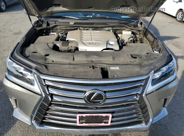 JTJHY7AX1K4285929 2019 LEXUS LX Silver Vista del compartimento del motor