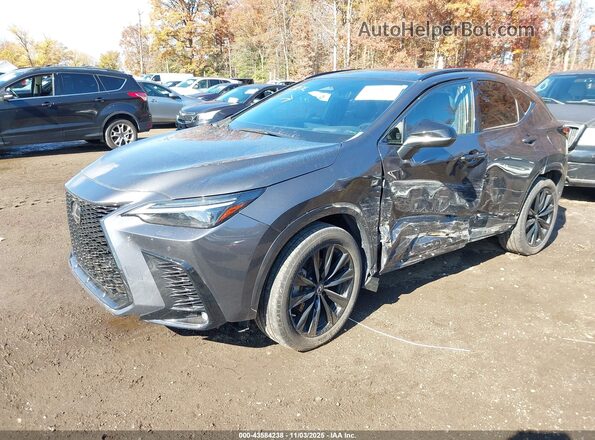 JTJKGCEZ1N5000254 2022 LEXUS NX 350 Gray წინა მარცხენა ხედი სამი მეოთხედიდან