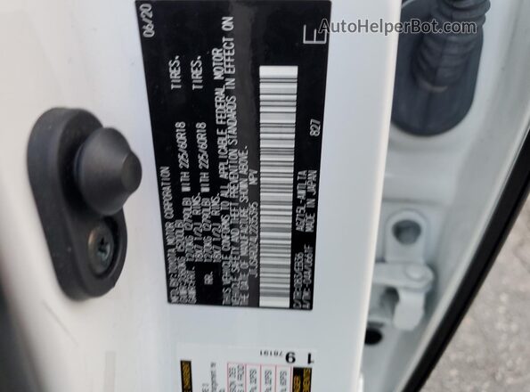 JTJSARDZ4L2235395 2020 LEXUS NX Белый Вид наклейки с VIN-кодом