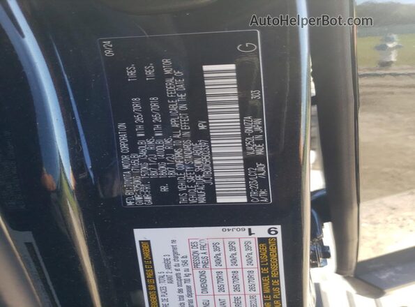 JTJTBCDX5R5023397 2024 LEXUS GX Black VIN կոդի պիտակի տեսք