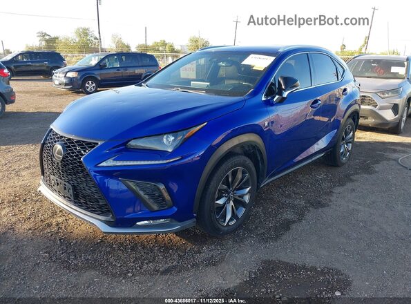 JTJYARBZ1J2113779 2018 LEXUS NX 300 Blue Vista tres cuartos delantera izquierda