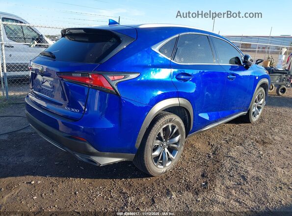 JTJYARBZ1J2113779 2018 LEXUS NX 300 Blue Trasero derecho