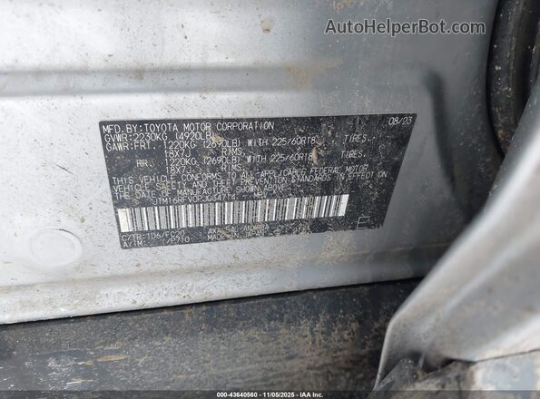 JTM16RFV0PJ034714 2023 TOYOTA RAV4 HYBRID Серебряный Вид подкапотного пространства
