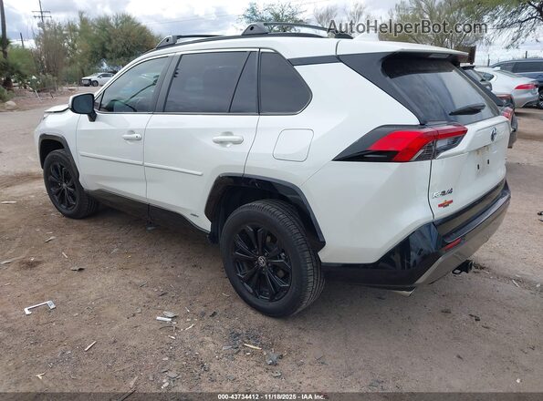 JTM16RFV6ND077109 2022 TOYOTA RAV4 HYBRID White Задня ліва чверть