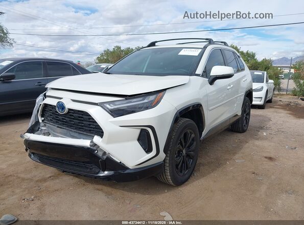 JTM16RFV6ND077109 2022 TOYOTA RAV4 HYBRID White Вид спереду