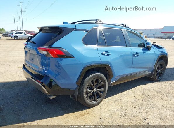 JTM16RFV7PD091796 2023 TOYOTA RAV4 HYBRID Blue Rear right