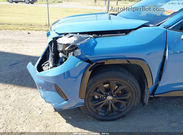 JTM16RFV7PD091796 2023 TOYOTA RAV4 HYBRID Blue Front view