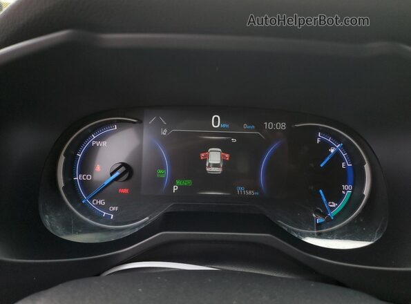 JTMAB3FV2ND105349 2022 TOYOTA RAV4 Белый Вид щитка приборов