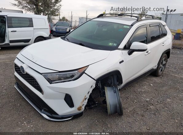 JTMAB3FV7MD050377 2021 TOYOTA RAV4 PRIME White წინა მარცხენა ხედი სამი მეოთხედიდან