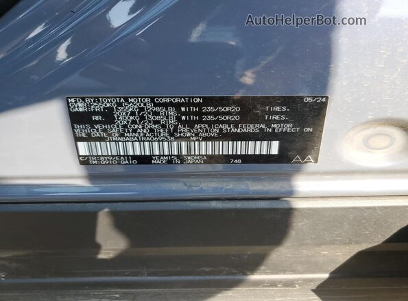 JTMABABA1RA069538 2024 SUBARU SOLTERRA Teal 