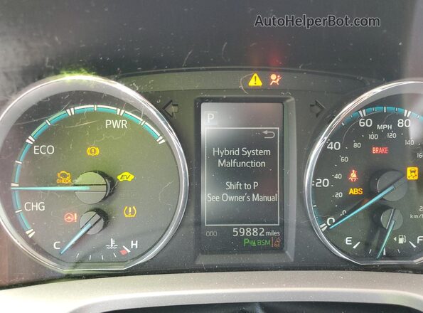 JTMDJREV6GD038150 2016 TOYOTA LIMITED Gray Вид щитка приладів