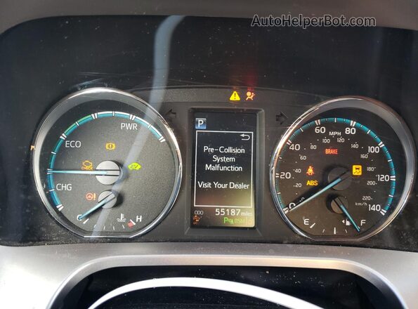 JTMDJREV8HD068901 2017 TOYOTA LIMITED Blue Вид щитка приладів