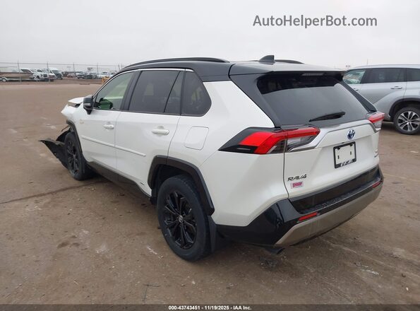JTME6RFV0ND531341 2022 TOYOTA RAV4 HYBRID White Հետևի ձախ