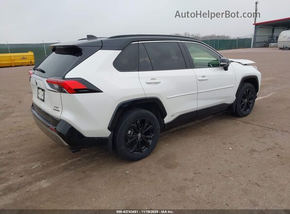 JTME6RFV0ND531341 2022 TOYOTA RAV4 HYBRID White Հետևի աջ