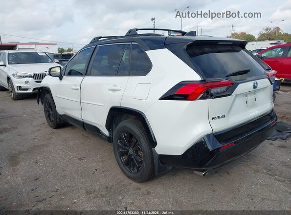 JTME6RFV1NJ019363 2022 TOYOTA RAV4 HYBRID White Trasero izquierdo