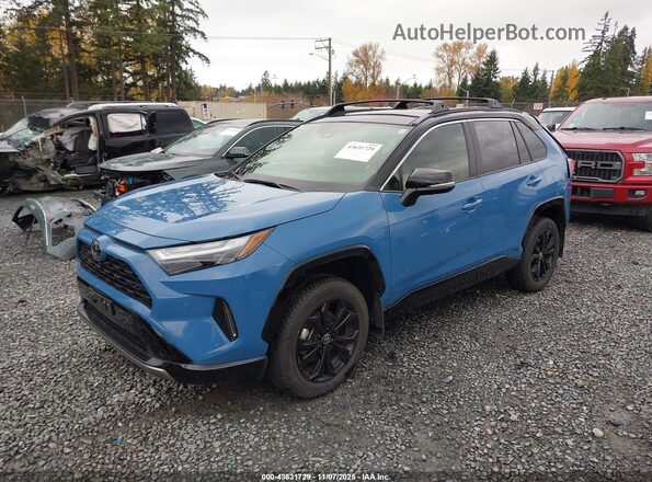 JTME6RFV2SJ065666 2025 TOYOTA RAV4 HYBRID Blue Vista tres cuartos delantera izquierda
