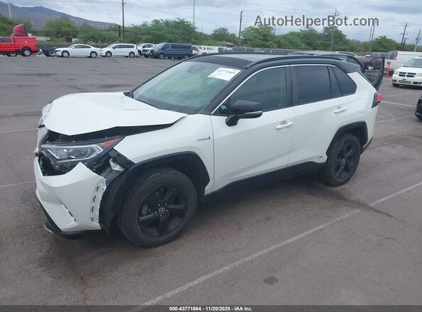 JTME6RFVXMJ005217 2021 TOYOTA RAV4 HYBRID Белый Передняя левая четверть