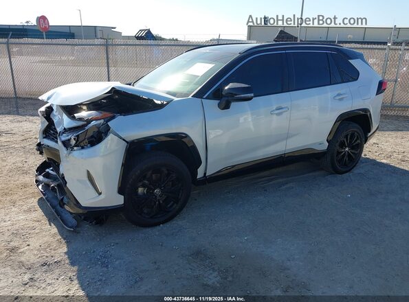 JTME6RFVXSD572572 2025 TOYOTA RAV4 HYBRID White წინა მარცხენა ხედი სამი მეოთხედიდან