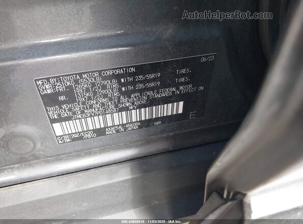 JTMEB3FV7PD148587 2023 TOYOTA RAV4 PRIME Gray Widok komory silnika