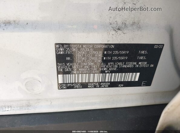 JTMEB3FVXPD124090 2023 TOYOTA RAV4 PRIME White Engine compartment view