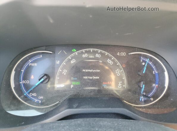 JTMEWRFVXLD547365 2020 TOYOTA RAV4 White Instrument cluster view