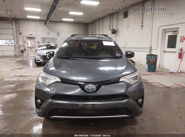 JTMJJREV4HD080725 2017 TOYOTA RAV4 HYBRID Gray Instrument cluster view