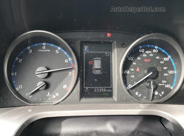 JTMWFREV3JJ212128 2018 TOYOTA RAV4 Silver Widok zestawu wskaźników
