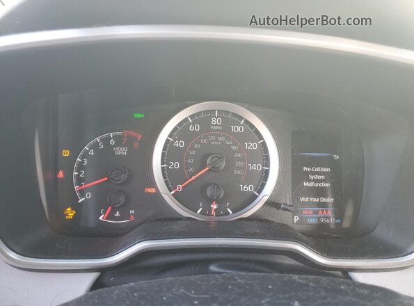 JTND4RBE0L3080658 2020 TOYOTA LL Белый Вид щитка приборов