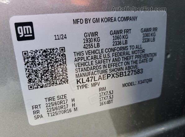 KL47LAEPXSB127583 2025 BUICK OTHER Silver 