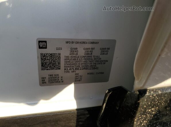 KL47LBE22RB123841 2024 BUICK OTHER Белый Вид подкапотного пространства