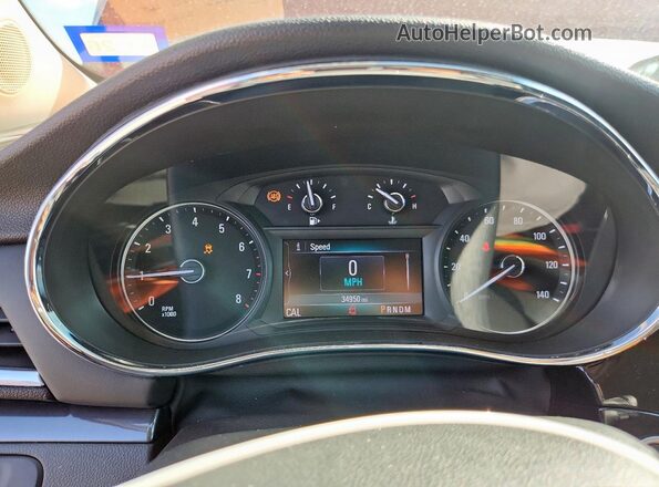KL4CJASB9LB018787 2020 BUICK ENCORE Red Instrument cluster view