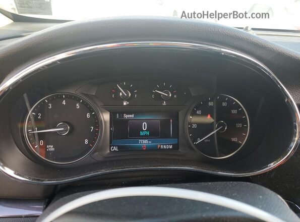 KL4CJCSBXLB032130 2020 BUICK ENCORE Gray ხელსაწყოთა პანელის ხედი